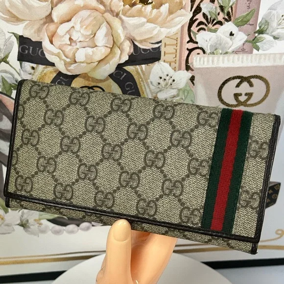 GUCCI Sherry Line Monogram Continental Wallet 😍❤️ - Picture 3 of 17